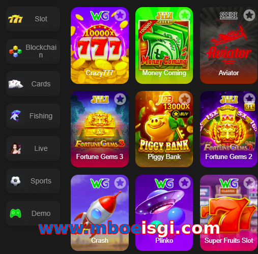 Main screen of Www.mboeisgi.com game page for PK players