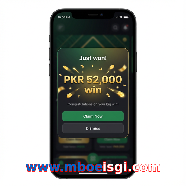 Main screen of Www.mboeisgi.com win page for PK players